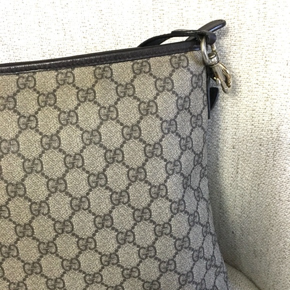 Authentic Gucci unisex messenger bag coated canvas - Picture 7 of 16